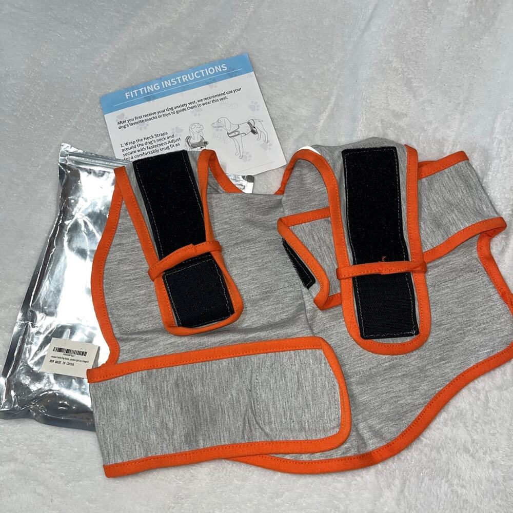 Dog Anxiety Relief Coat, Dog Anxiety Calming Vest Jacket for Thunderstorm Travel